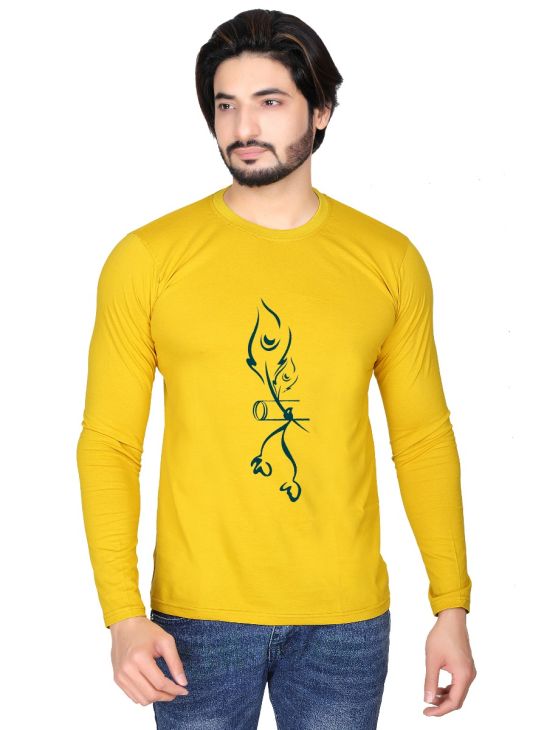 Men’s Krishna Graphic Full Sleeve T-Shirt | Printonn
