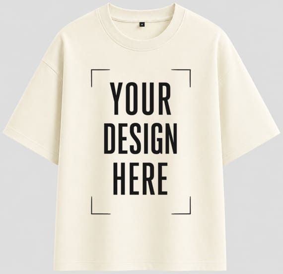 OffWhite Custom half sleeve round neck oversize t-shirt