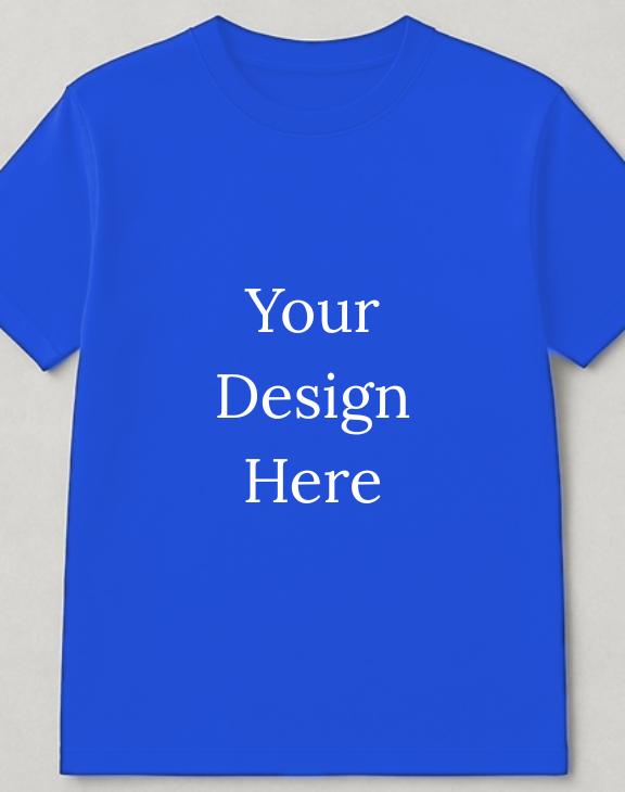Royal Blue  half sleeve men round neck t-shirt