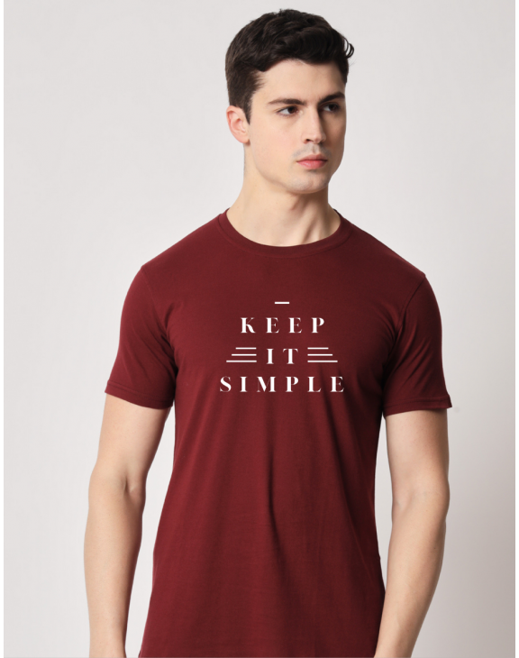 Keep It Simple half sleeve men round neck t-shirt