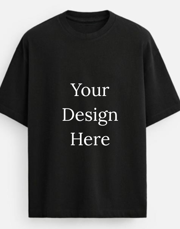 custom men black half sleeve men round neck t-shirt