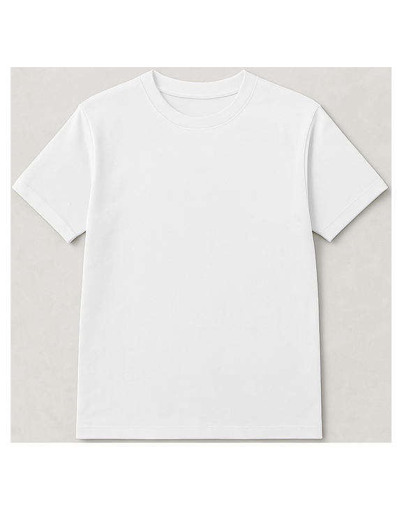 White Round nack  half sleeve men round neck t-shirt