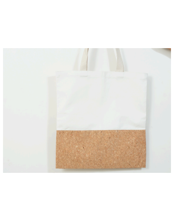 CORK & CANVAS WHITE BAG