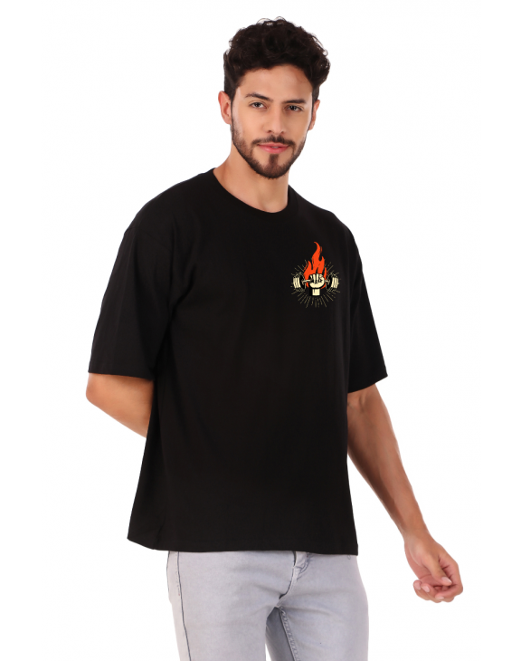 gym half sleeve men round neck t-shirt
