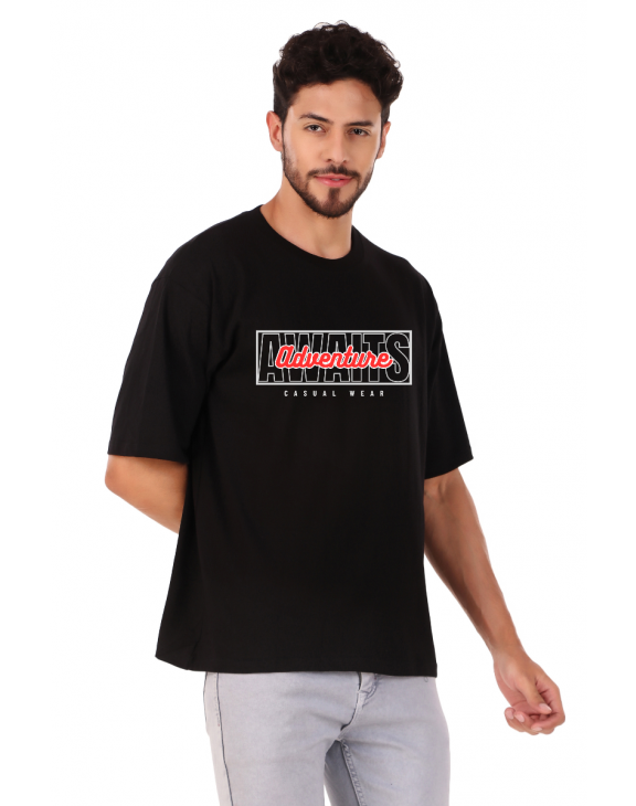adventure half sleeve men round neck t-shirt