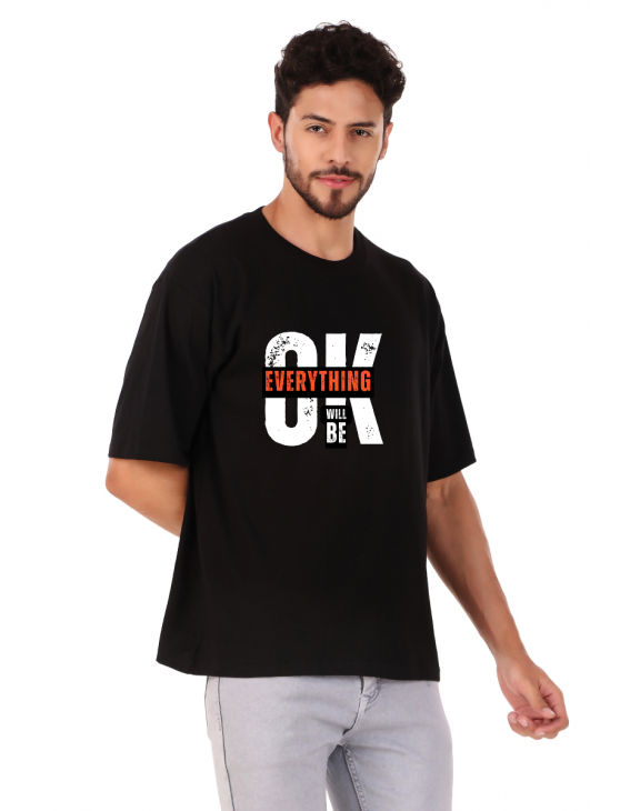 quotes half sleeve men round neck t-shirt