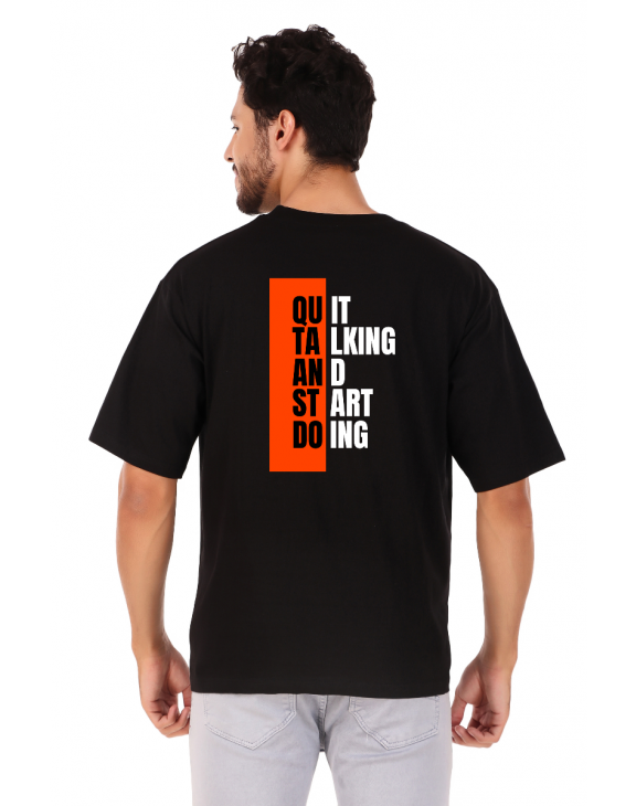 quotes half sleeve men round neck t-shirt