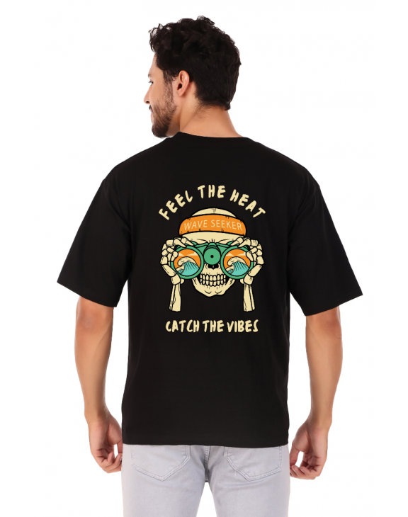 vibes half sleeve men round neck t-shirt