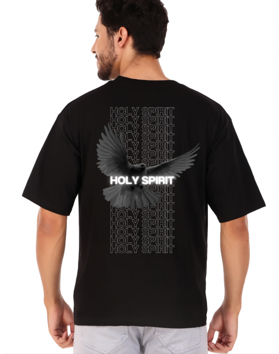 Holy spirit  half sleeve men round neck t-shirt