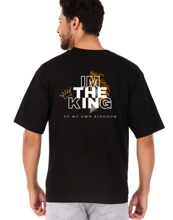 king half sleeve men round neck t-shirt