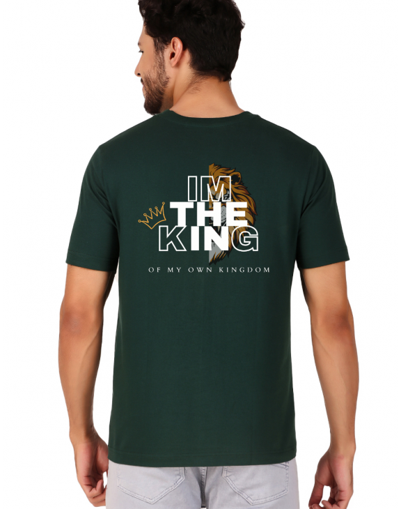 king half sleeve men round neck t-shirt