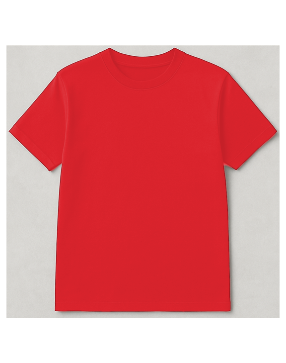Red Round Nack  half sleeve men round neck t-shirt