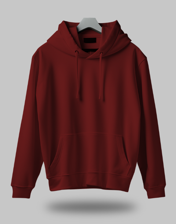 Men Maroon Hoodie