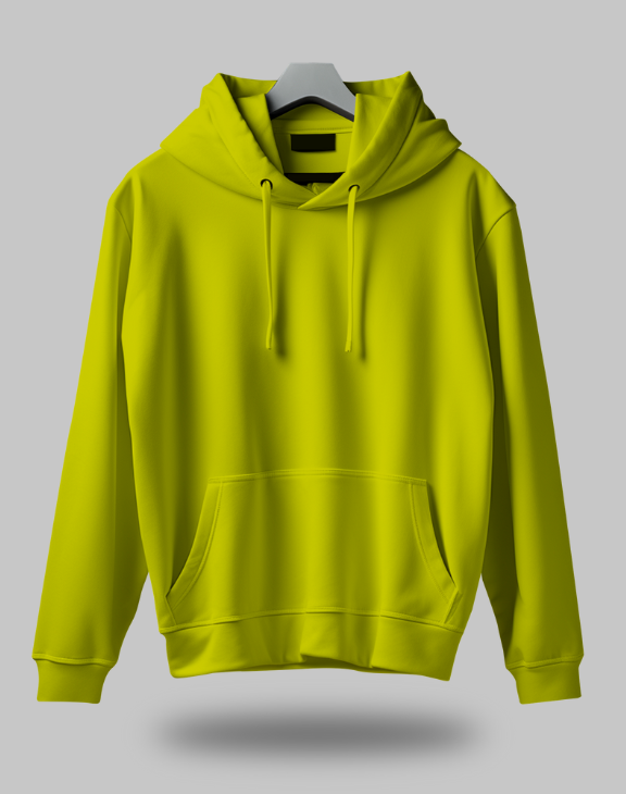 Men Yellow Hoodie