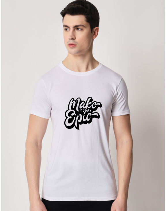 Make to epic half sleeve men round neck t-shirt