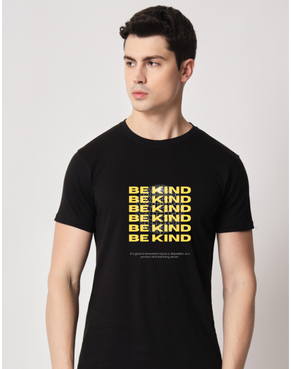 Be Kind half sleeve men round neck t-shirt