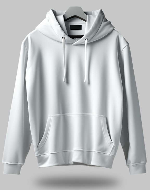 Men White Hoodie