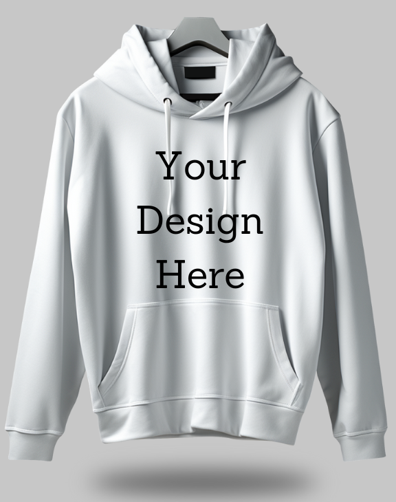 Custom White Hoodie 