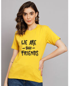 Best Friend half sleeve women round neck t-shirt