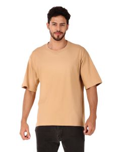 oversize toupe half sleeve men round neck t-shirt